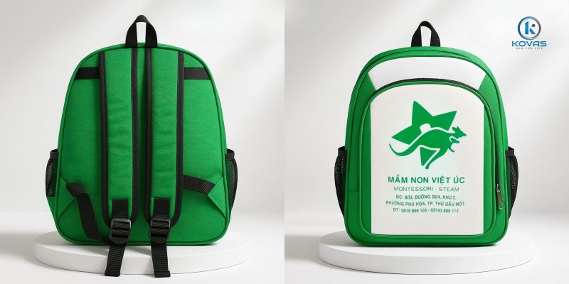 Mách 5 mẫu balo mẫu giáo cho ai cần đặt balo in logo KOVAS