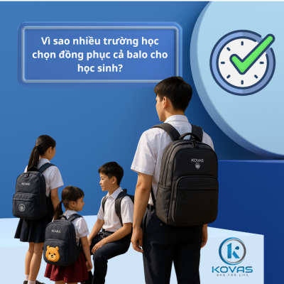 Vì sao nhiều trường học chọn đồng phục cả balo cho học sinh?