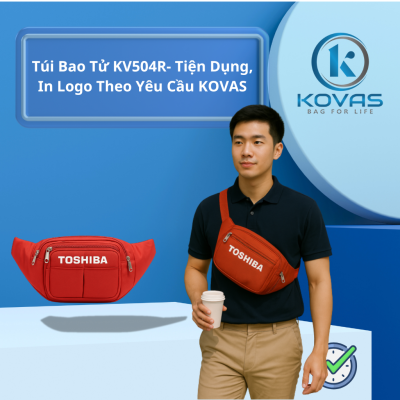 Túi Bao Tử KV504R- Tiện Dụng, In Logo Theo Yêu Cầu KOVAS