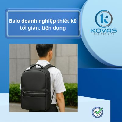 Balo doanh nghiệp thiết kế tối giản, tiện dụng