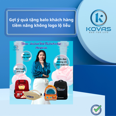 Gợi ý quà tặng balo khách hàng tiềm năng không logo lộ liễu