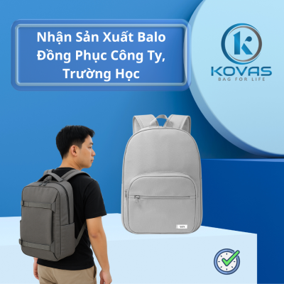 Nhận Sản Xuất Balo Đồng Phục Công Ty, Trường Học