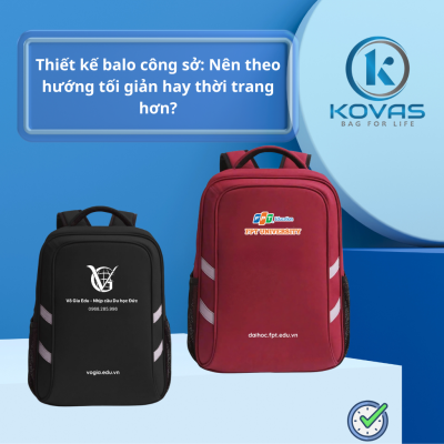 Thiết kế balo công sở: Nên hướng tối giản hay thời trang hơn