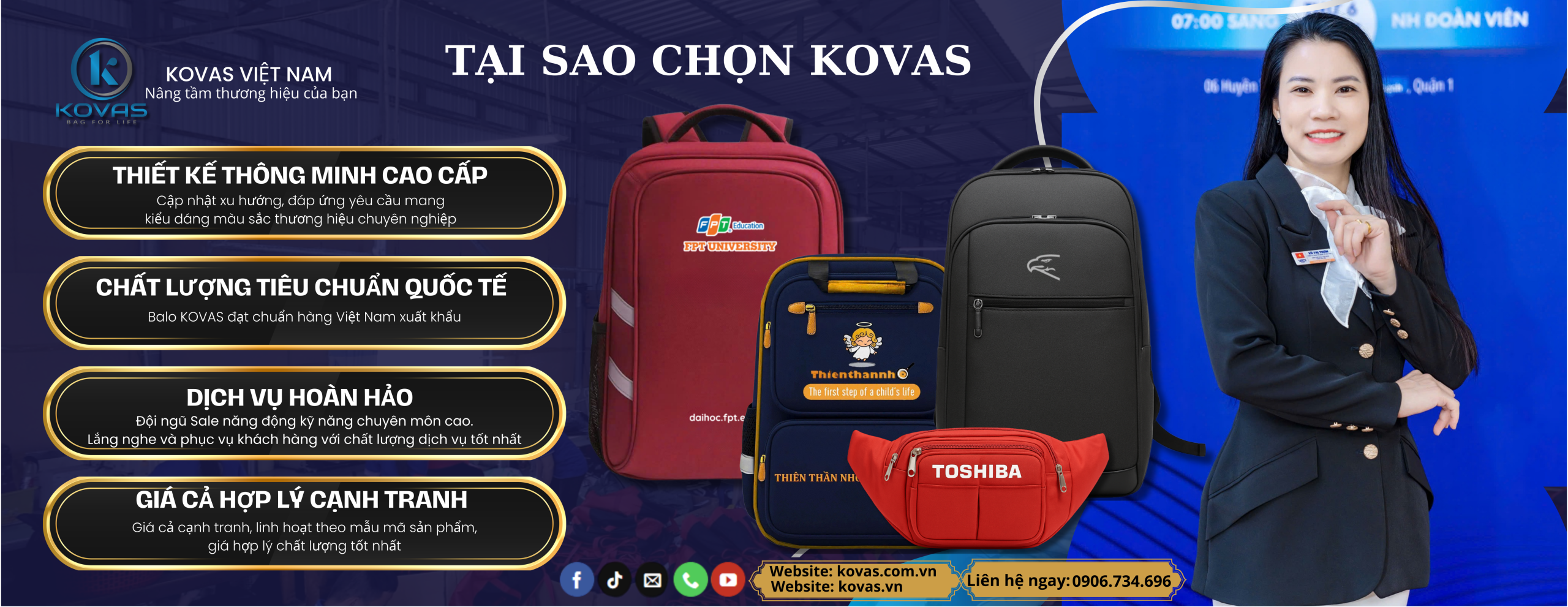 Xưởng sản xuất balo túi xách in logo theo yêu cầu