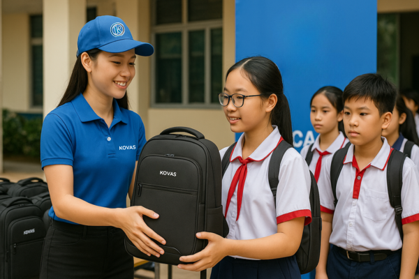 Balo quà tặng nhận diện thương hiệu doanh nghiệp? Balo Kovas