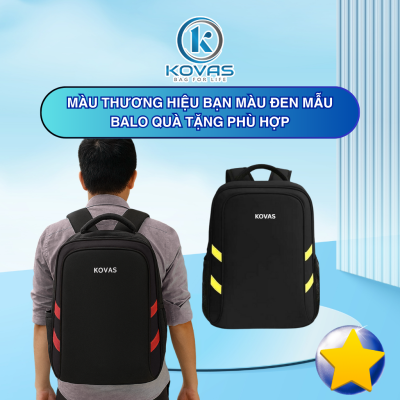 Mẫu balo quà tặng phù hợp màu thương hiệu bạn màu đen