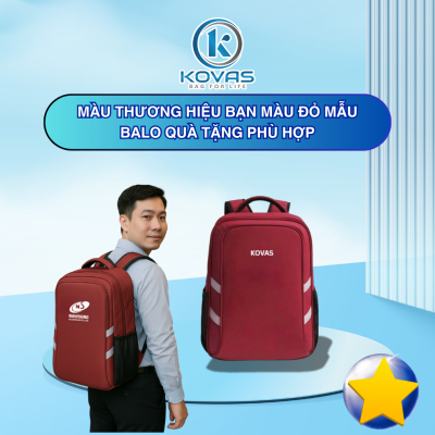 Mẫu balo quà tặng phù hợp Màu thương hiệu của bạn - Kovas