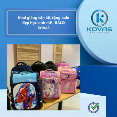 Khai giảng cận kề, tặng balo đẹp học sinh mê - BALO KOVAS