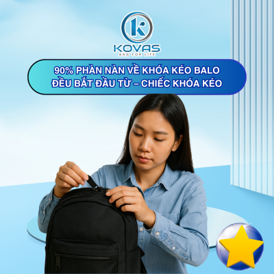 90% phàn nàn về khóa kéo balo đều bắt đầu từ – chiếc khóa kéo