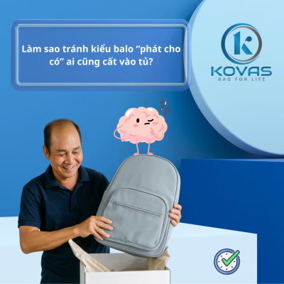 Làm sao tránh balo quà tặng “phát cho có” ai cũng cất vào tủ?