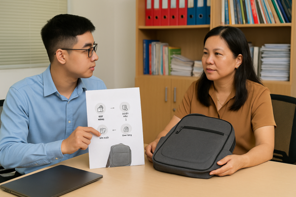 Quận Tân Phú chỗ nào nhận may balo số lượng theo yêu cầu?