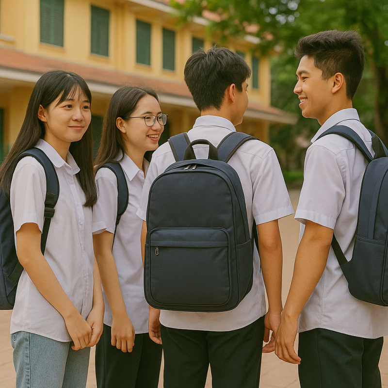Tốn thời gian thiết kế! Balo mẫu sẵn – in logo – nhận balo 