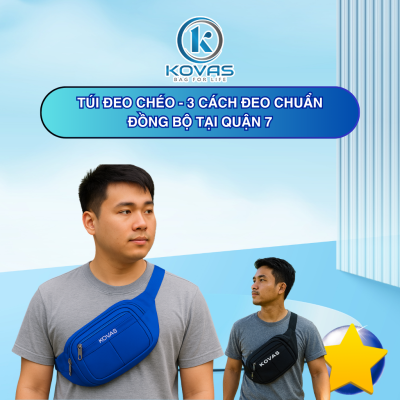 Túi đeo chéo - 3 cách đeo chuẩn đồng bộ tại Quận 7