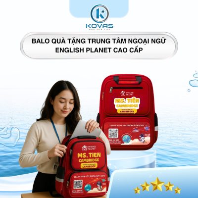 Balo quà tặng trung tâm ngoại ngữ English Planet cao cấp