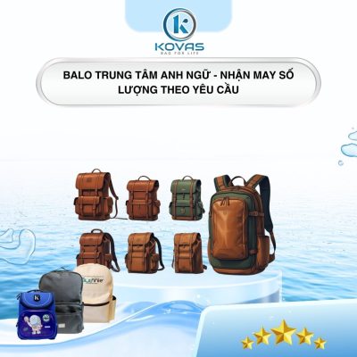 Balo trung tâm anh ngữ - Nhận may số lượng theo yêu cầu