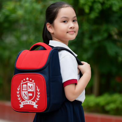 Balo in logo riêng cho lớp học tiếng Anh thiếu nhi - KOVAS