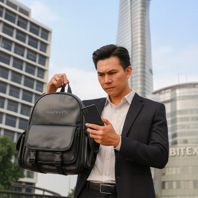 Xưởng gia công balo thiết kế sẵn để gắn logo riêng