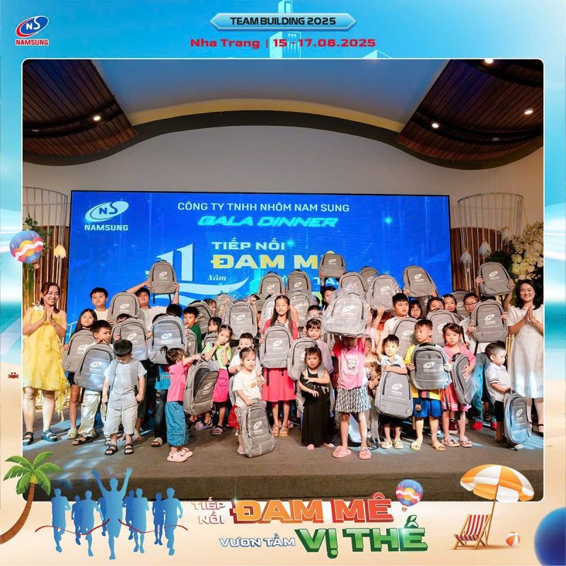 Balo quà tặng in logo thương hiệu feedback Nam Sung