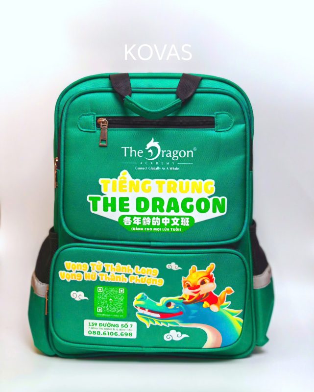 Balo trung tâm ngoại ngữ The Dragon giải pháp quà tặng Kovas