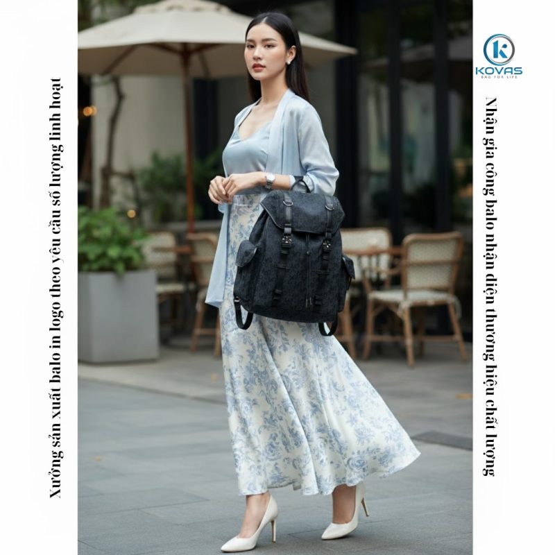Balo in logo theo yêu cầu - Giải pháp quà tặng thương hiệu