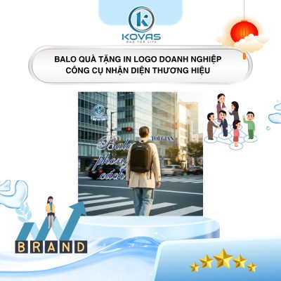 Balo Quà Tặng In Logo Doanh Nghiệp Nhận Diện Thương Hiệu