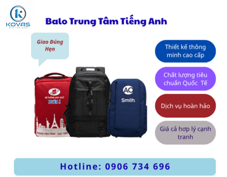 Xưởng Balo Trung Tâm Tiếng Anh