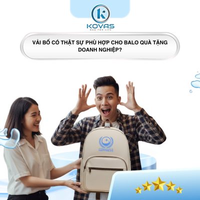 Vải bố có thật sự phù hợp cho balo quà tặng doanh nghiệp?