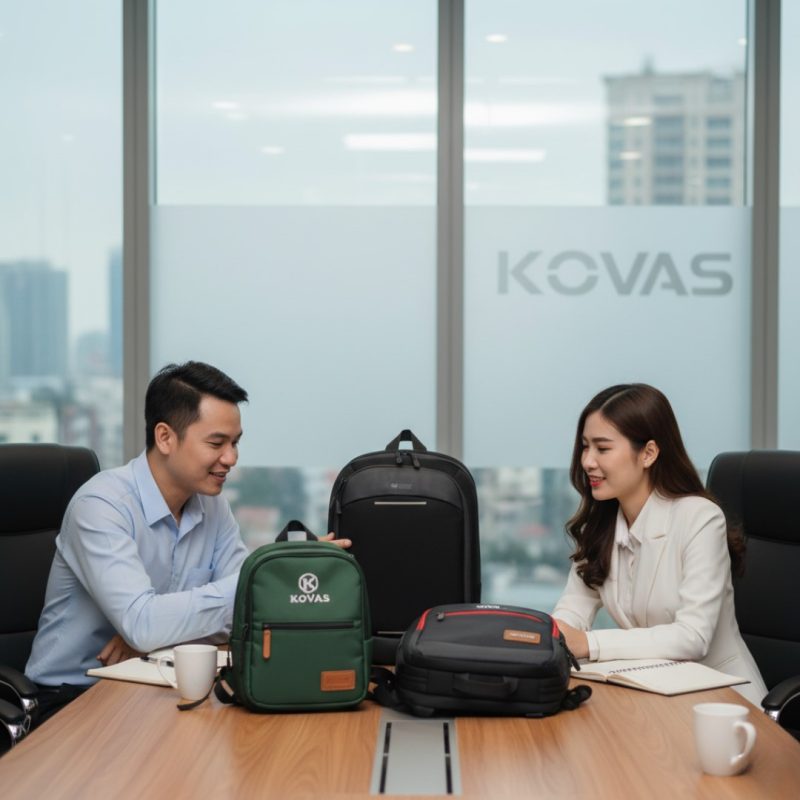 xưởng may ba lô túi xách giá rẻ KOVAS