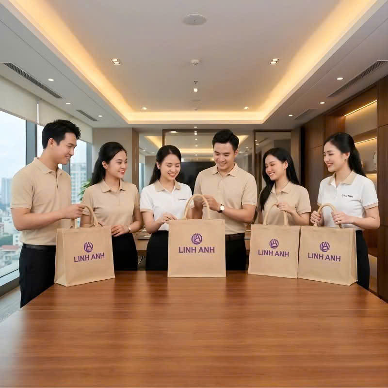 Túi Vải Đay Quà Khai Trương