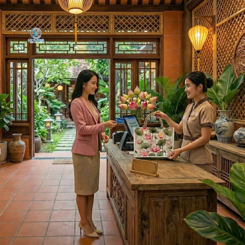 túi vải đay đựng hoa quả