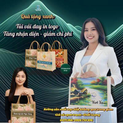 Túi vải đay đựng trái cây